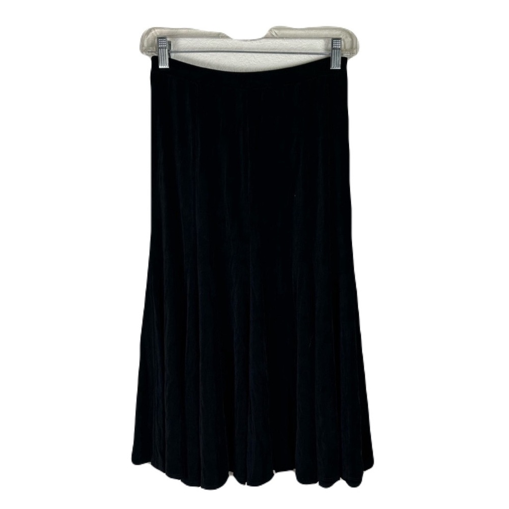 Chico’s Traveler Sz 4 flaired pull on skirt Travel Basic vacation comfort office